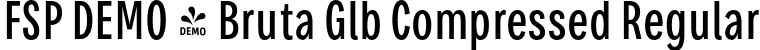 FSP DEMO - Bruta Glb Compressed Regular font | Fontspring-DEMO-brutaglbcompressed-regular.otf