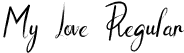 My Love Regular font | MyLove.otf