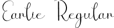 Earlie Regular font | Earlie.otf