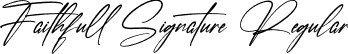 Faithfull Signature Regular font | Faithfull Signature.otf