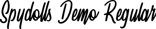 Spydolls Demo Regular font | Spydolls demo.otf