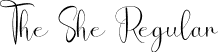 The She Regular font | TheShe.otf