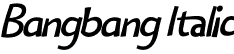 Bangbang Italic font | Bangbang-Italic.otf