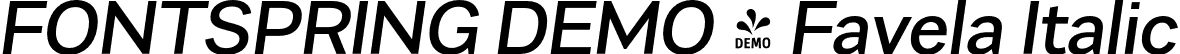 FONTSPRING DEMO - Favela Italic font | Fontspring-DEMO-favela-italic.otf