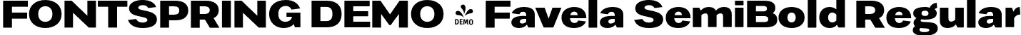 FONTSPRING DEMO - Favela SemiBold Regular font | Fontspring-DEMO-favela-semibold.otf