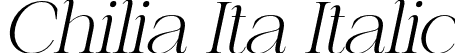 Chilia Ita Italic font | Chilia Italic.otf