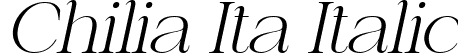 Chilia Ita Italic font | Chilia Italic.ttf