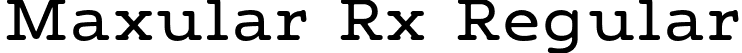 Maxular Rx Regular font | maxular-rx-regular.otf