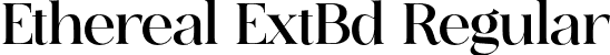 Ethereal ExtBd Regular font | Ethereal-ExtraBold.otf