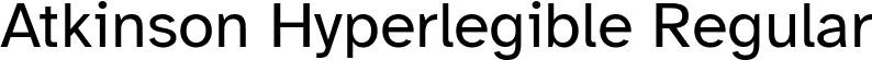 Atkinson Hyperlegible Regular font | AtkinsonHyperlegible-Regular.ttf