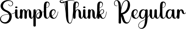 SimpleThink Regular font | Simple-Think.otf