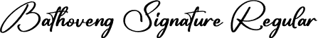 Bathoveng Signature Regular font | Bathoveng Signature.otf