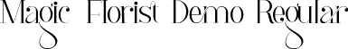 Magic Florist Demo Regular font | MagicFloristDemoRegular.ttf