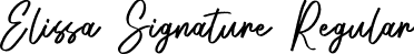 Elissa Signature Regular font | Elissa Signature.otf