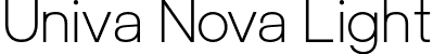 Univa Nova Light font | UnivaNova-Light.otf