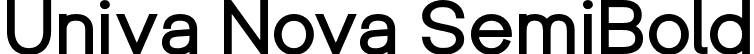 Univa Nova SemiBold font | UnivaNova-SemiBold.otf