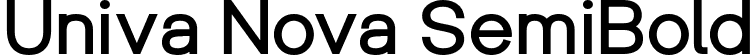 Univa Nova SemiBold font | UnivaNova-SemiBold.ttf