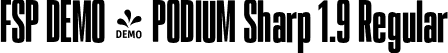 FSP DEMO - PODIUM Sharp 1.9 Regular font | Fontspring-DEMO-podiumsharp-1.9.otf