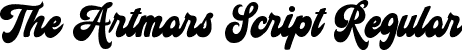 The Artmars Script Regular font | the-artmars.ttf