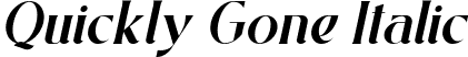 Quickly Gone Italic font | QuicklyGoneItalic-4B2vl.ttf