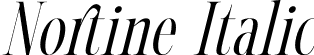 Nortine Italic font | Nortine-Italic.otf