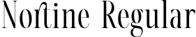 Nortine Regular font | Nortine.otf