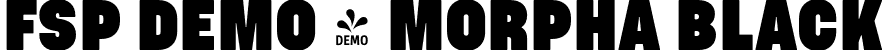 FSP DEMO - Morpha Black font | Fontspring-DEMO-morpha_black.otf