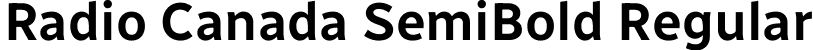 Radio Canada SemiBold Regular font | RadioCanada-SemiBold.ttf