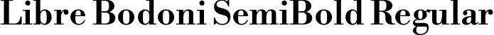 Libre Bodoni SemiBold Regular font | LibreBodoni-SemiBold.ttf