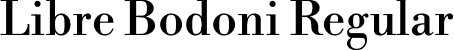 Libre Bodoni Regular font | LibreBodoni-Regular.ttf