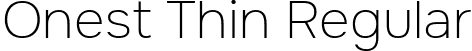 Onest Thin Regular font | OnestThin1602-hint.ttf