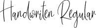 Handwriten Regular font | Handwriten.otf