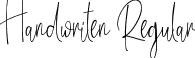 Handwriten Regular font | Handwriten.ttf