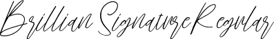 Brillian Signature Regular font | Brillian Signature.ttf