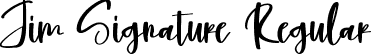 Jim Signature Regular font | Jim Signature.ttf