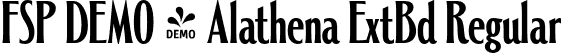 FSP DEMO - Alathena ExtBd Regular font | Fontspring-DEMO-alathena-extrabold.otf