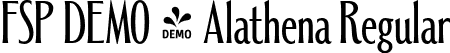 FSP DEMO - Alathena Regular font | Fontspring-DEMO-alathena-regular.otf