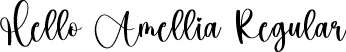 Hello Amellia Regular font | Hello Amellia.ttf