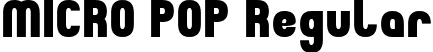 MICRO POP Regular font | micropop-do10d.ttf