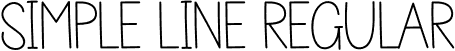 Simple Line Regular font | Simple Line.otf