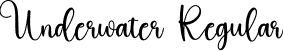 Underwater Regular font | Underwater.otf