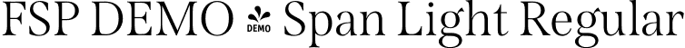 FSP DEMO - Span Light Regular font | Fontspring-DEMO-span-light.otf