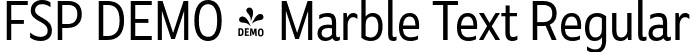 FSP DEMO - Marble Text Regular font | Fontspring-DEMO-marbletext-regular.otf