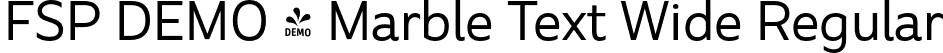 FSP DEMO - Marble Text Wide Regular font | Fontspring-DEMO-marbletext-wideregular.otf