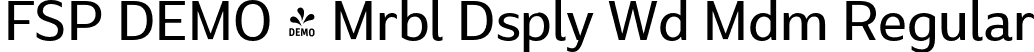 FSP DEMO - Mrbl Dsply Wd Mdm Regular font | Fontspring-DEMO-marbledisplay-widemedium.otf