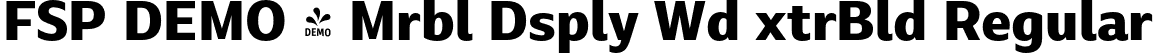 FSP DEMO - Mrbl Dsply Wd xtrBld Regular font | Fontspring-DEMO-marbledisplay-wideextrabold.otf