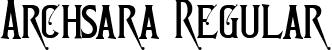 Archsara Regular font | Archsara Demo.ttf