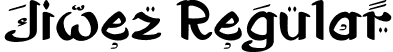 Jiwez Regular font | Jiwezpersonaluse.otf