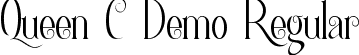 Queen C Demo Regular font | QueenCDemoRegular.ttf