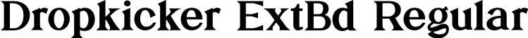 Dropkicker ExtBd Regular font | Dropkicker-ExtraBold.otf